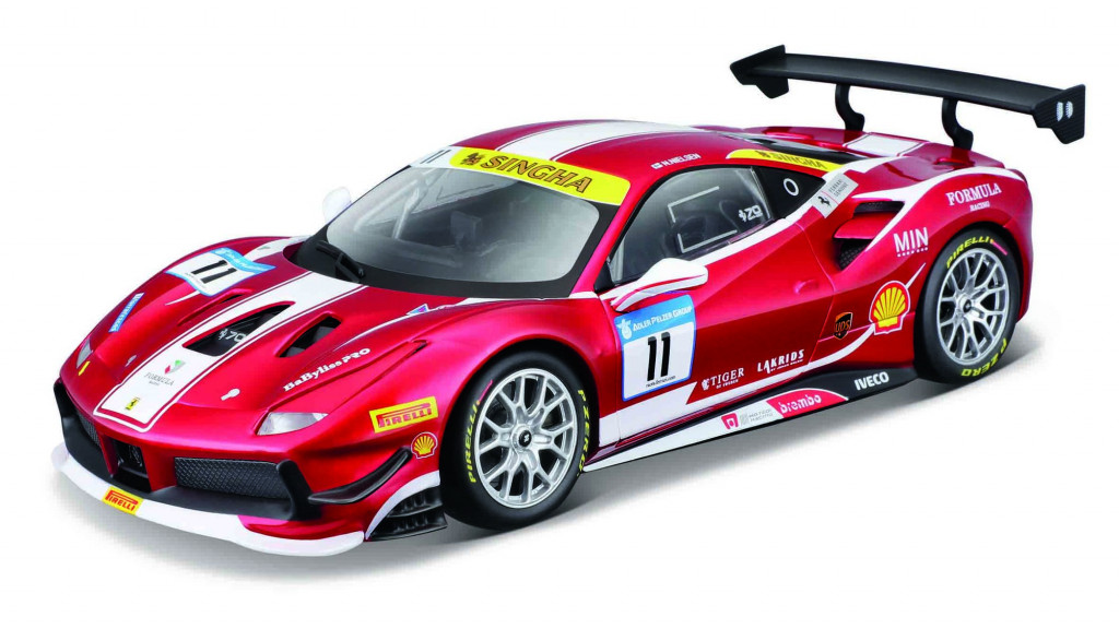 Bburago 2025new Bburago 1:24 Ferrari  Racing MODEL KIT - 488 Challenge (Formula racing 2017)