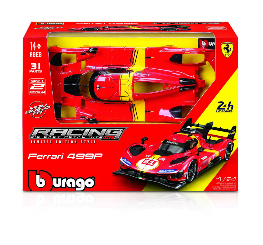 Bburago 2025new Bburago 1:24 Ferrari  Racing MODEL KIT - 499P nr.51 - 24h Le Mans