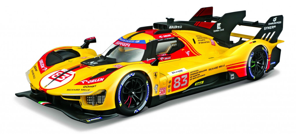 Bburago 2025new Bburago 1:18 Ferrari Racing - 499P LMH nr.83 (24H Le Mans 2024) HARD CASE