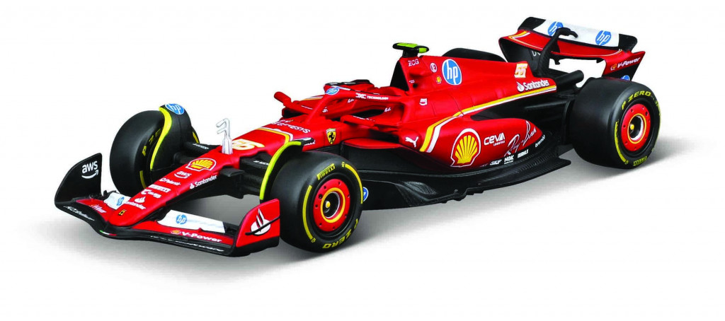 Bburago 2025new Bburago 1:43 Formula F1 Ferrari Scuderia SF-24 (2024) nr.55 Carlos Sainz