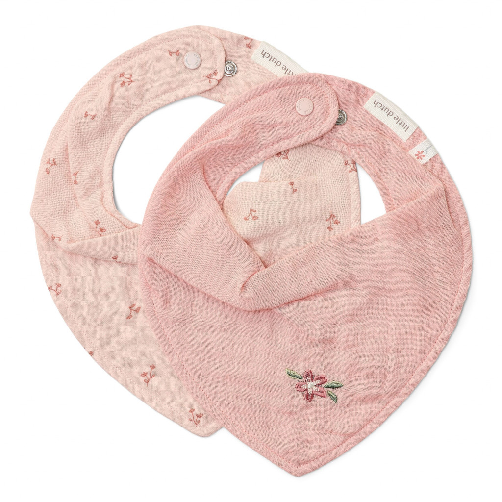 Little Dutch Podbradník bandana 2 ks Pure Blossom