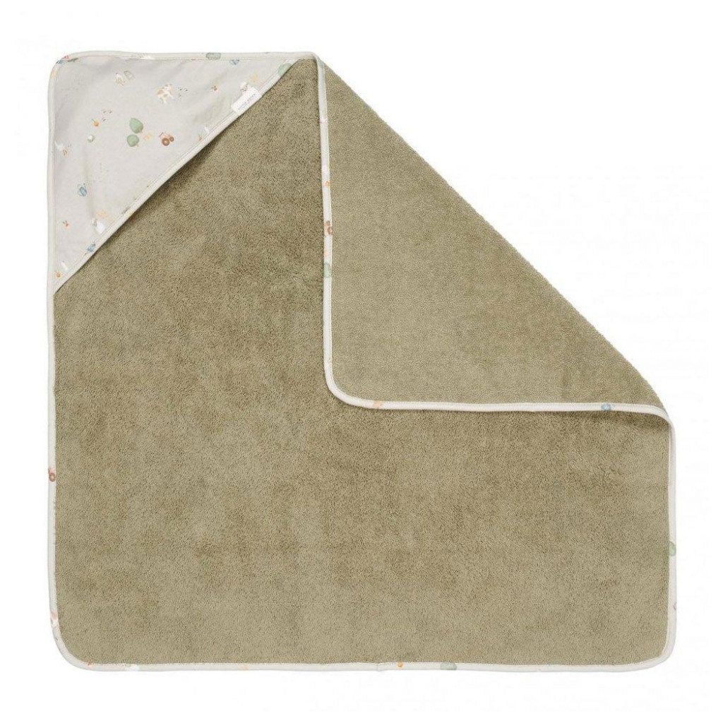 Little Dutch Osuška s kapucňou 100x100 cm Farma