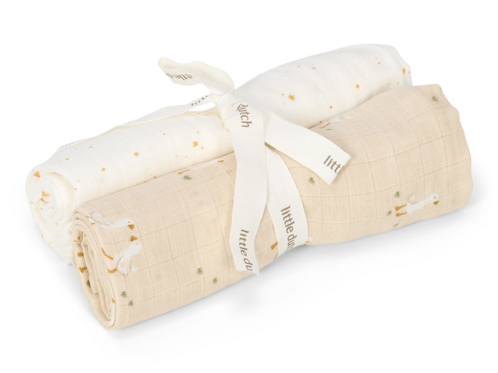 Little Dutch Plienky 70x70cm Husa Newborn Naturals