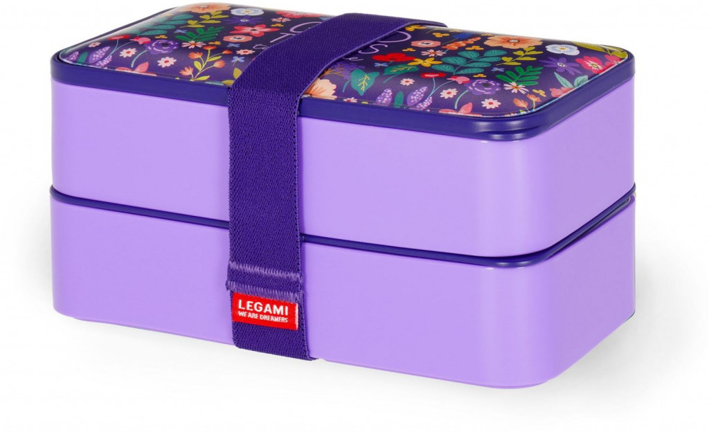 Legami Box na desiatu Legami Lunch Box 1200 Ml - Flowers