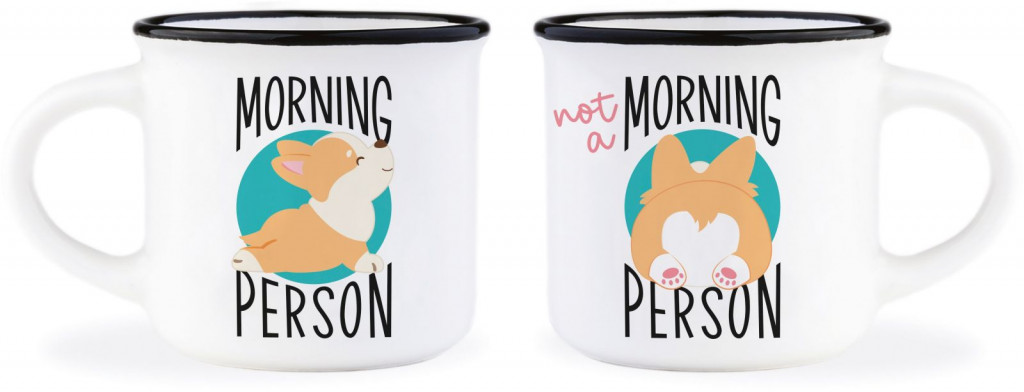 Legami Set hrnčekov Legami Espresso For Two - Corgi