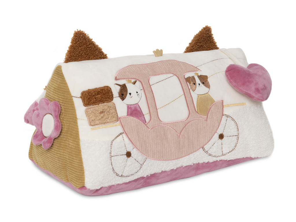 Jollein Vankúšik trojhranný s aktivitami Flower Fairies