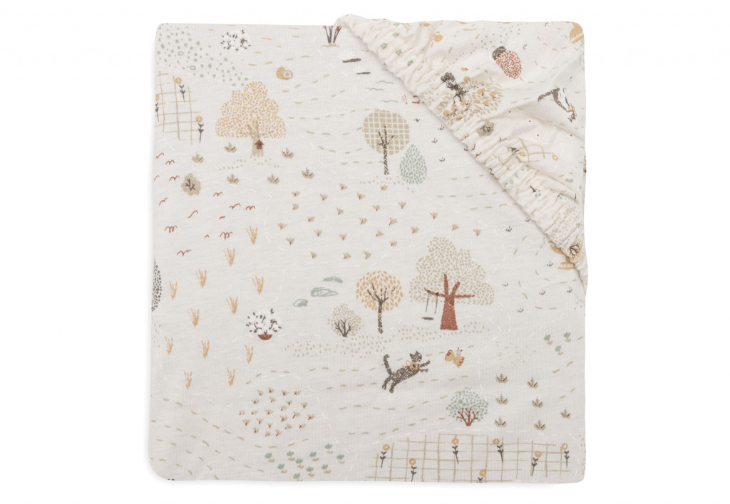 Jollein Napínacia plachta 140/150 x 70/75 cm Tiny Park