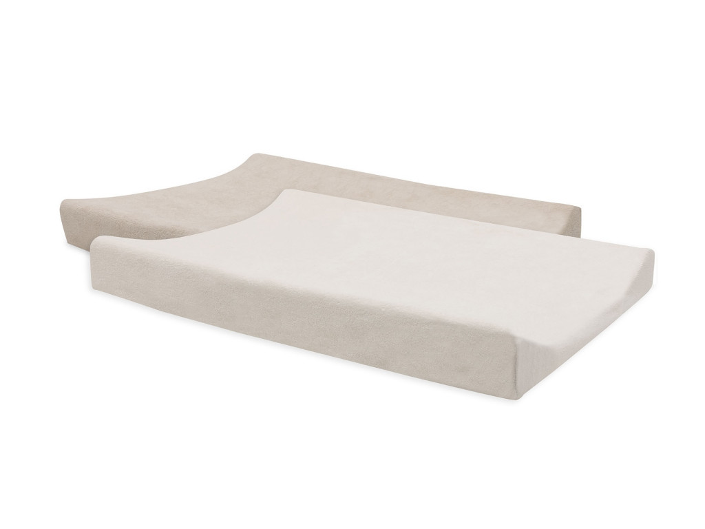 Jollein Poťah na prebaľovaciu podložku 50x70cm 2 ks froté Oatmeal/Sand