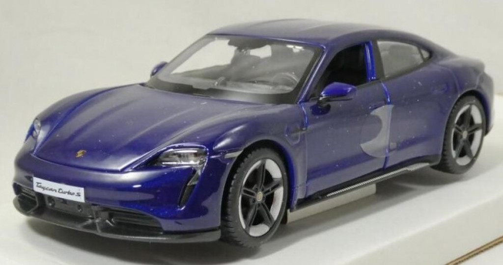 Bburago 2025online Bburago 1:24 Plus Porsche Taycan Turbo S 2019 Carrara Blue
