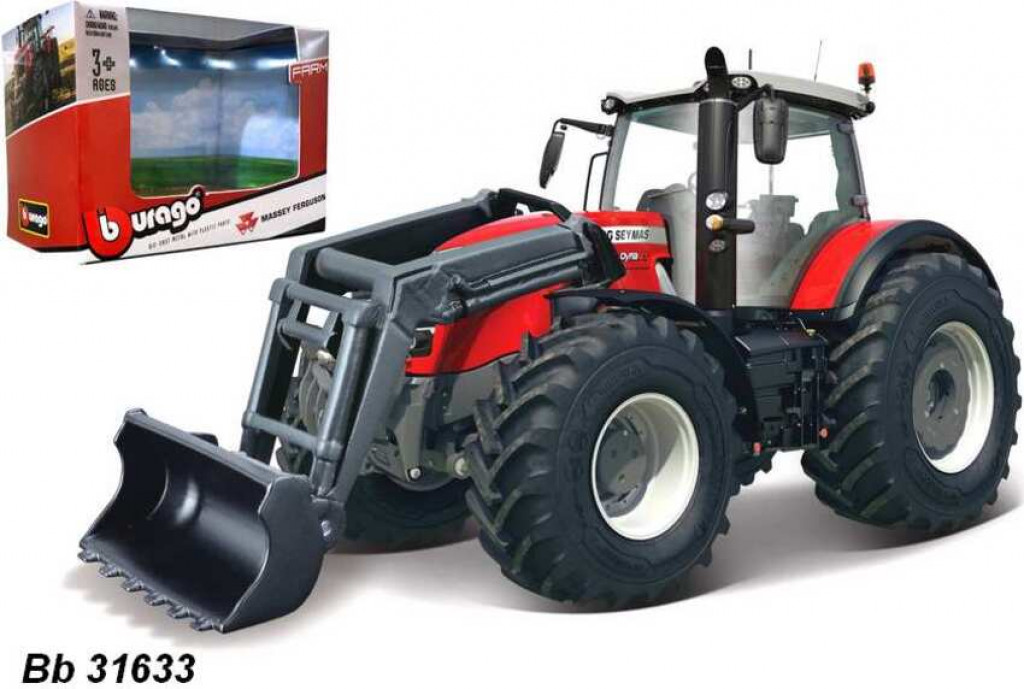 Bburago 2025online Bburago 10cm Farm Traktor Massey Ferguson 87405 with front loader