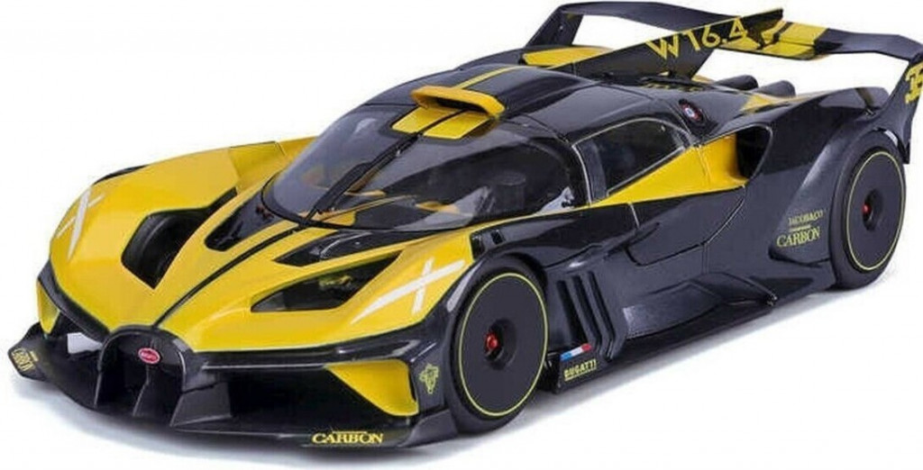 Bburago 2025online Bburago 1:18 TOP Bugatti Bolide Yellow/Black