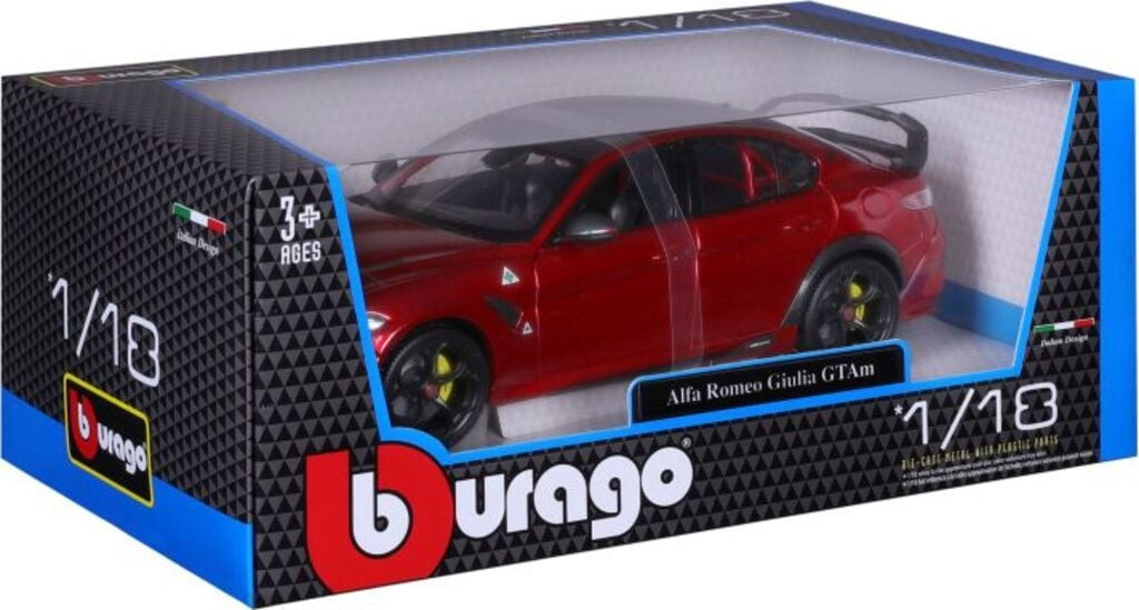 Bburago 2025online Bburago 1:18 Plus - Alfa Romeo Giulia GTAm - Met Red