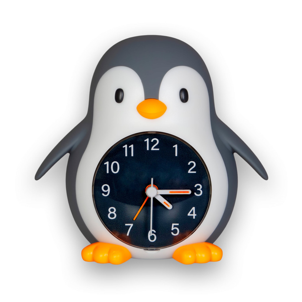 MegaLight Nočné svetlo s budíkom Poppy Penguin