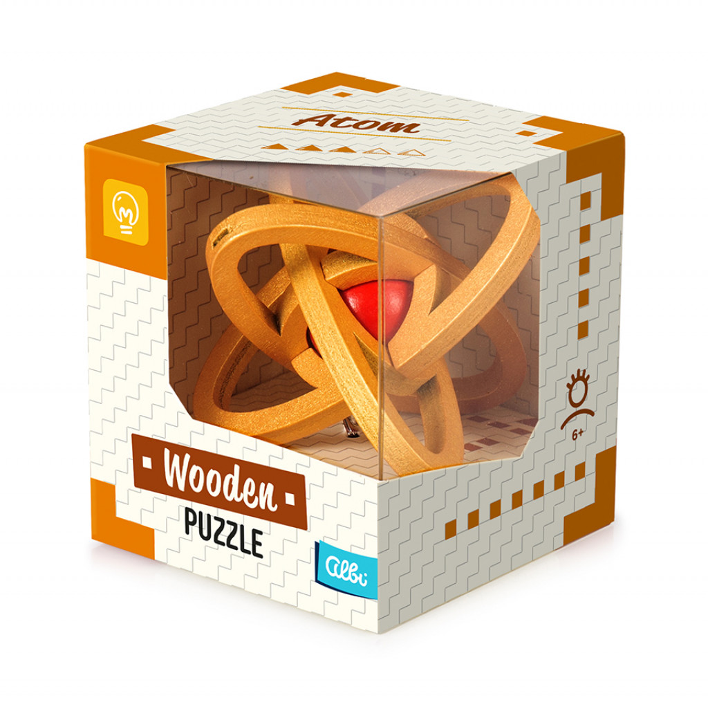 Albi Veľký drevený hlavolam - Atóm