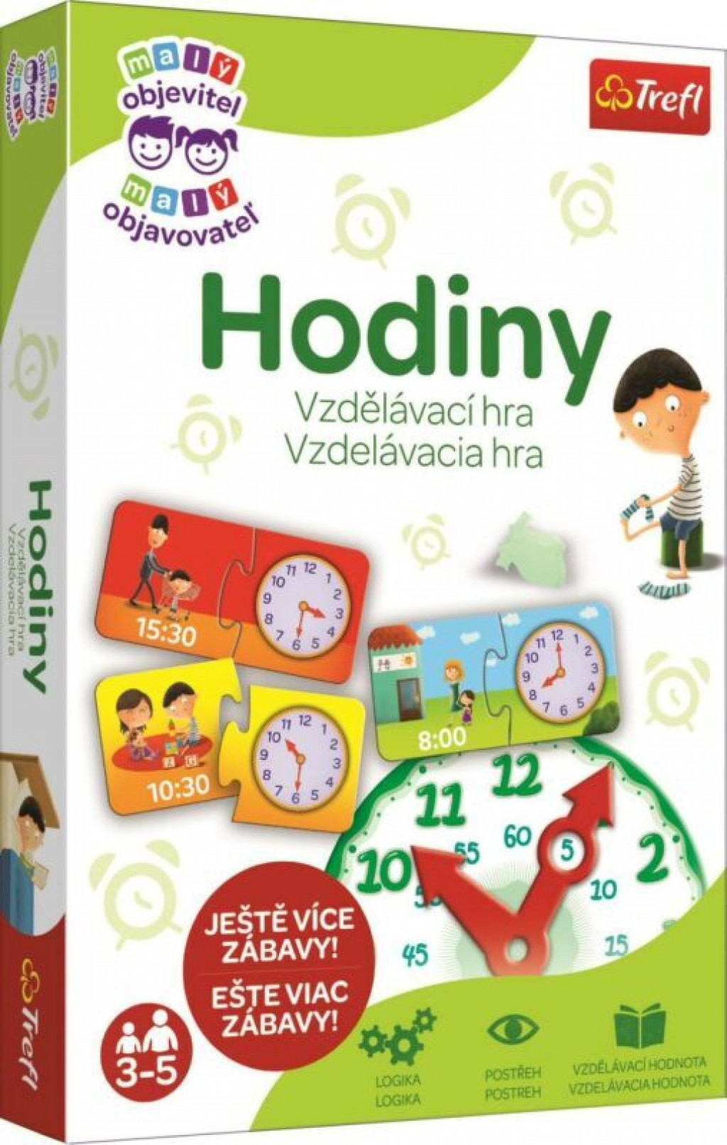Trefl Trefl Malý objeviteľ: Hodiny / Nová verzia - SK/CZ