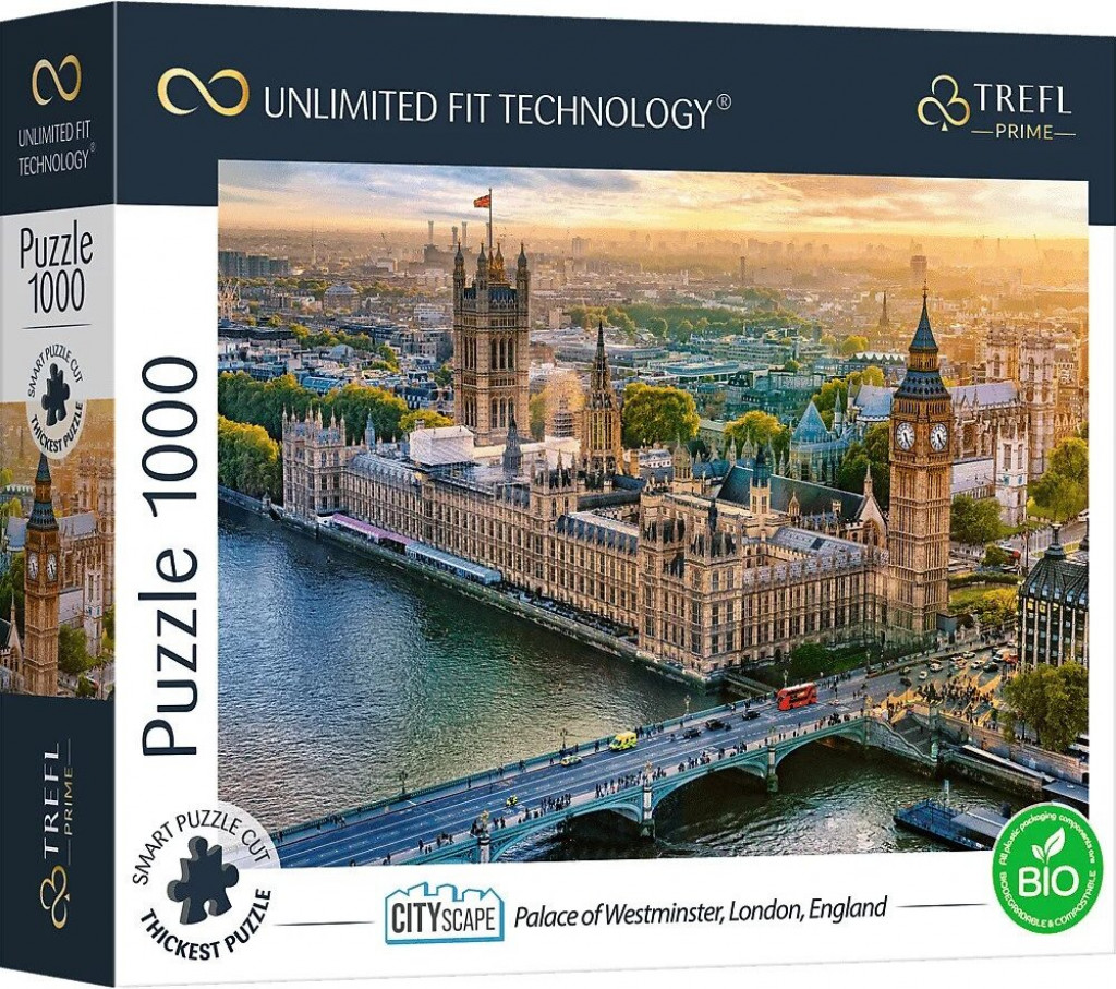 Trefl Trefl Prime Puzzle 1000 UFT - Panoráma mesta: Westminsterský palác, Londýn, Anglicko