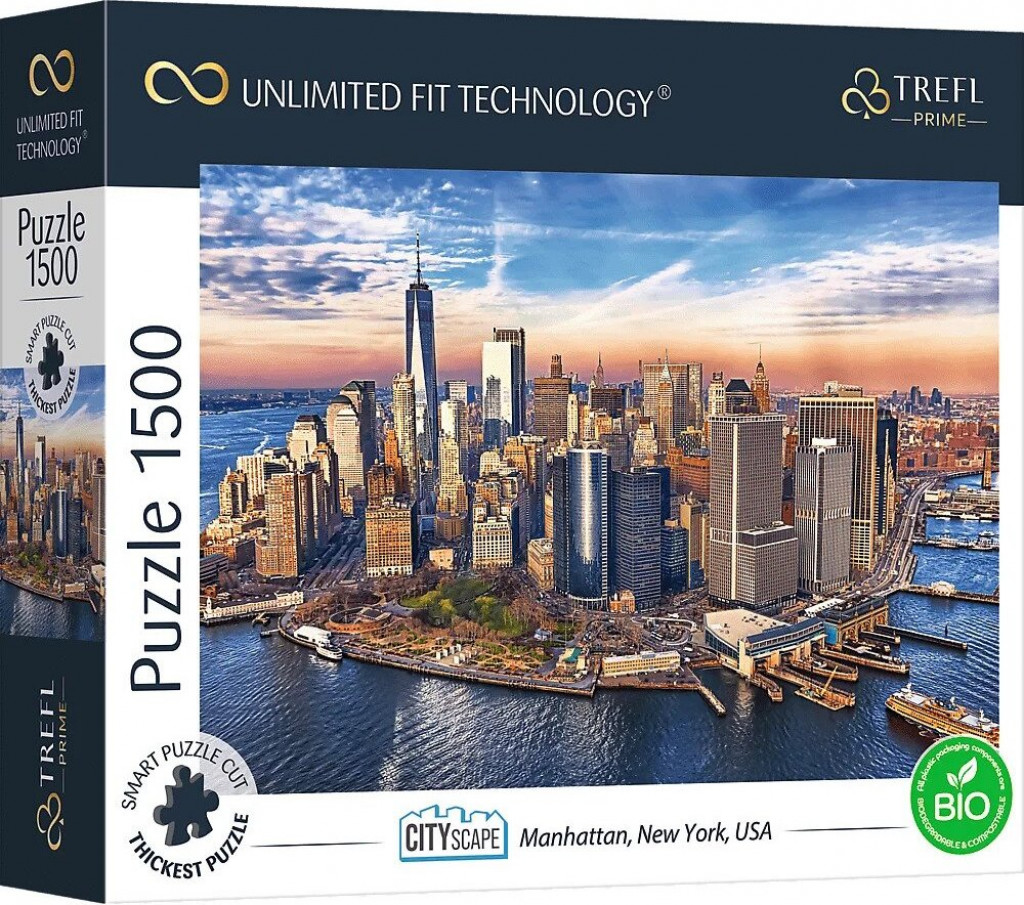 Trefl Trefl Prime puzzle 1500 UFT - Panoráma mesta: Manhattan, New York, USA