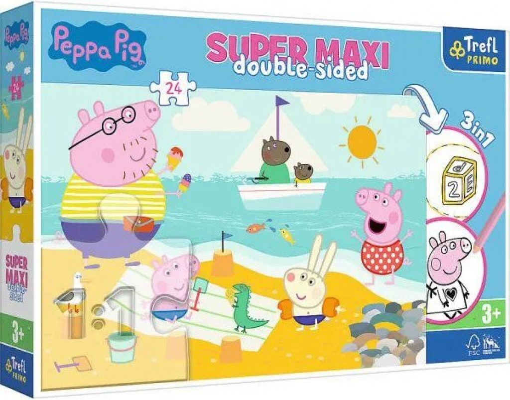 Trefl Trefl Puzzle 24 SUPER MAXI -  Peppa Pig