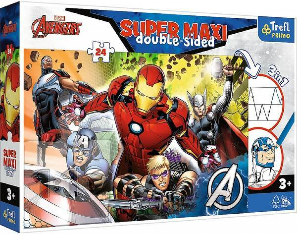 Trefl Trefl Puzzle 24 SUPER MAXI - Avengers