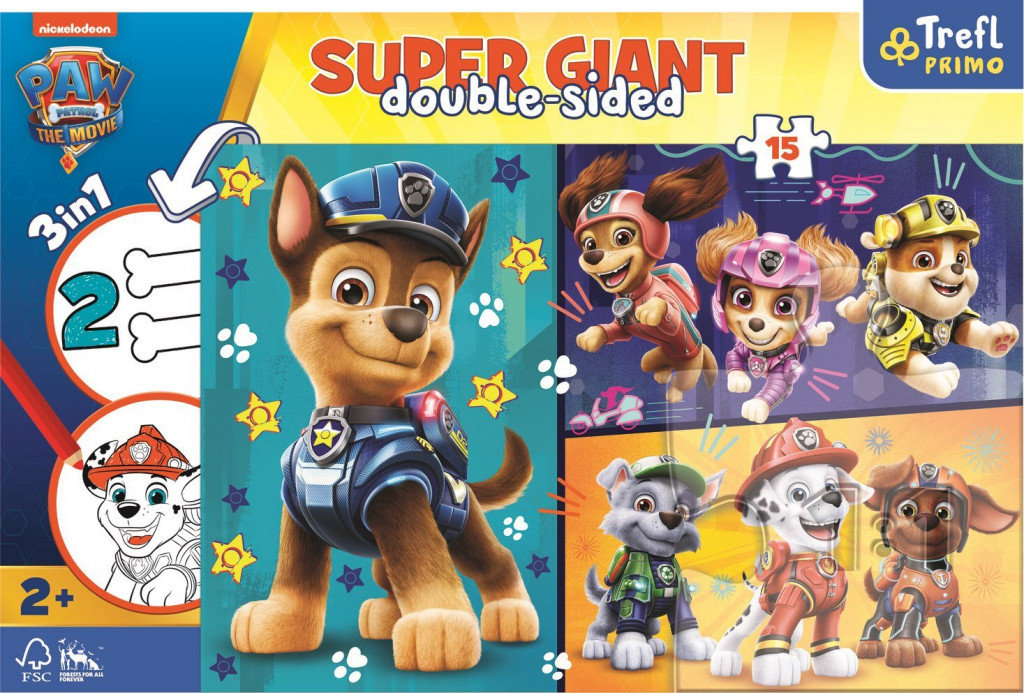 Trefl Trefl Puzzle 15 GIANT- Paw Patrol : THE MOVIE
