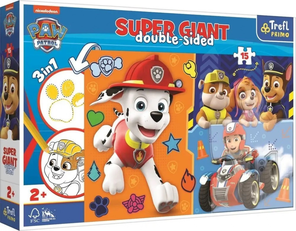 Trefl Trefl Puzzle 15 GIANT- Paw Patrol