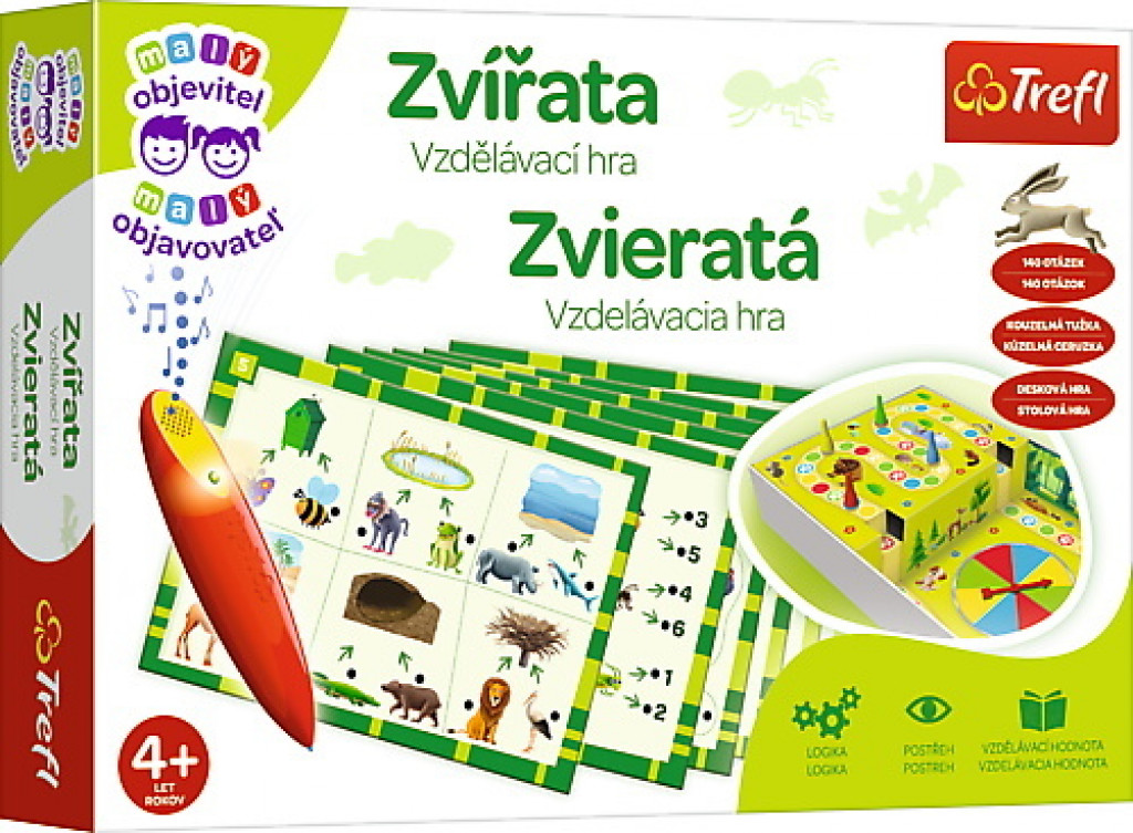 Trefl Trefl Hra Malý objaviteľ + Magické pero - Zvieratá SK/CZ