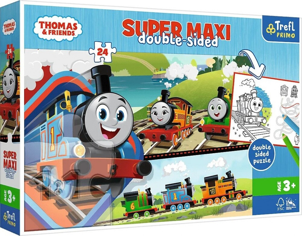 Trefl Trefl Puzzle 24 SUPER MAXI - Thomas and Friends