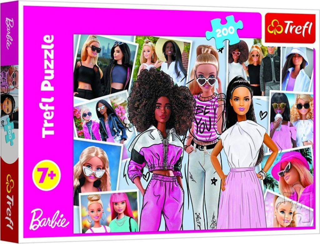 Trefl Trefl Puzzle 200 - Vo svete Barbie / Mattel, Barbie