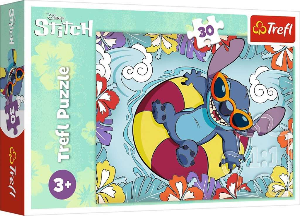 Trefl Trefl Puzzle Lilo&Stitch: Na prázdninách 30 dielikov