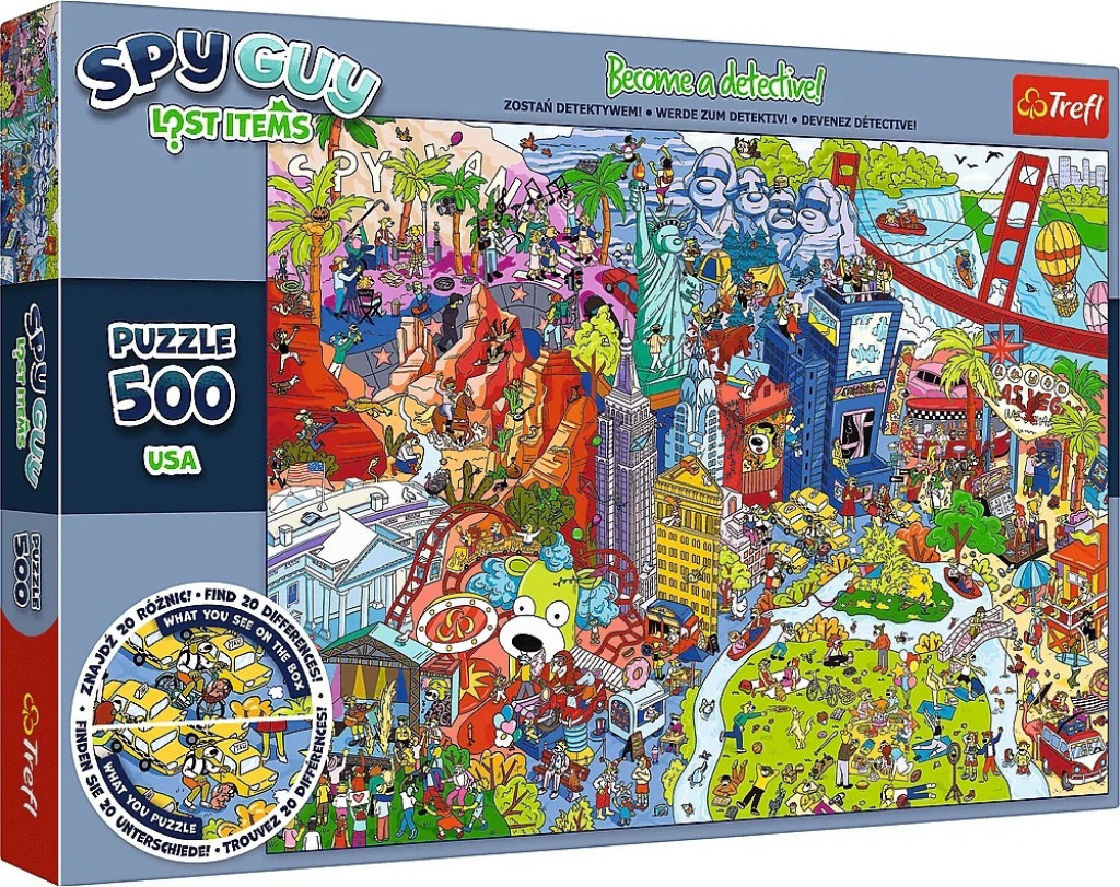 Trefl Trefl Puzzle Kolekcia Spy Guy Lost: USA 500 dielikov