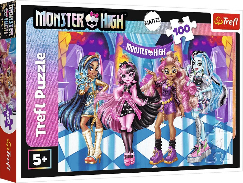 Trefl Trefl Puzzle Monster High: Príšerné kamarátky 100 dielikov