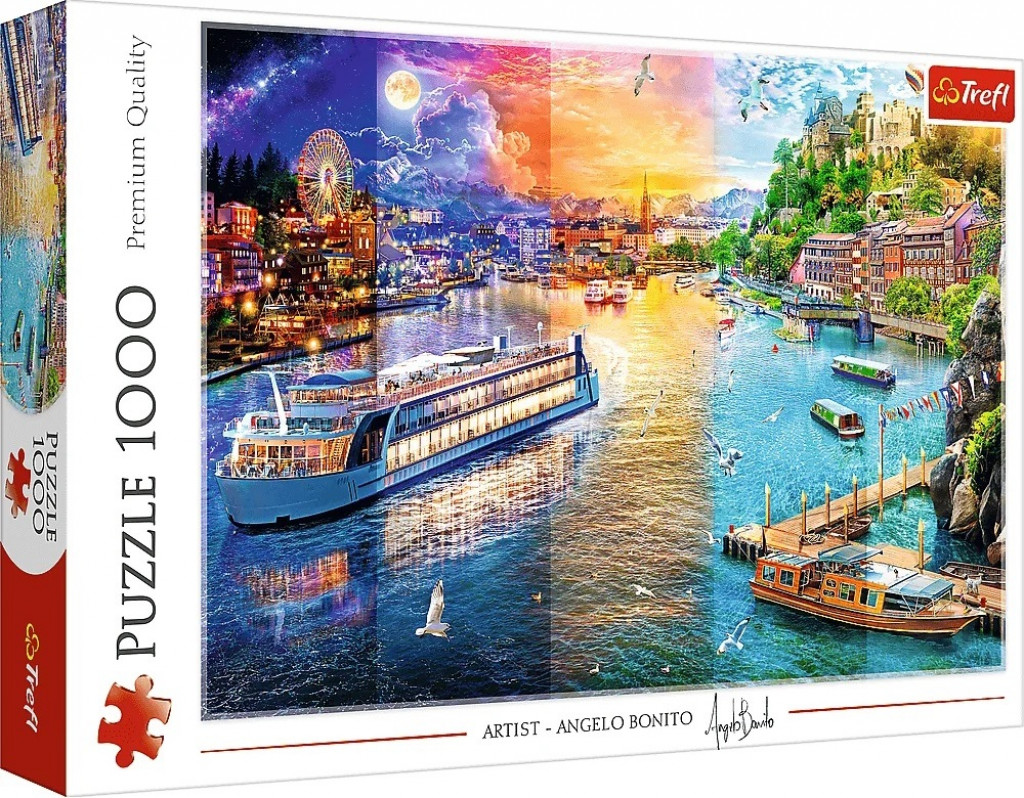 Trefl TREFL Puzzle 1000 dielikov Plavba po rieke