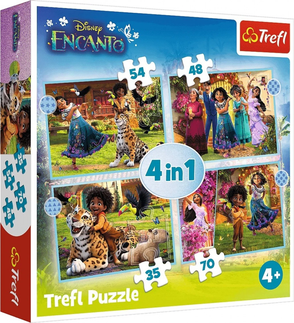 Trefl Trefl Puzzle 4v1 Encanto