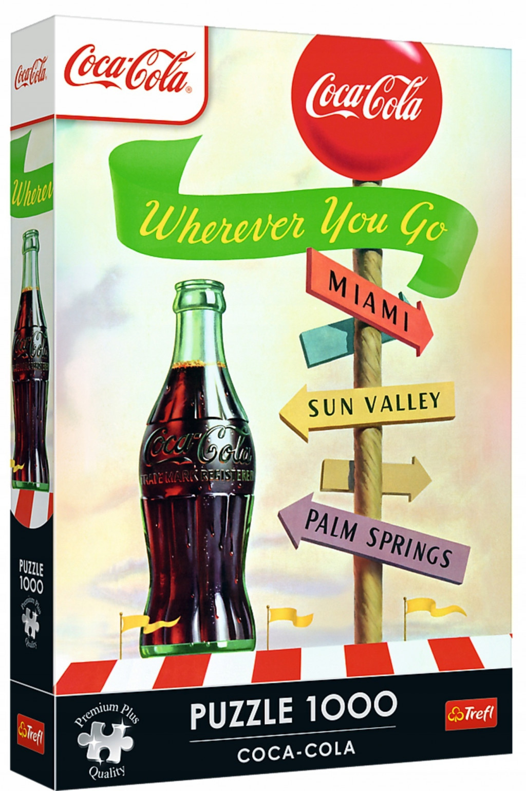 Trefl Trefl Puzzle 1000 Premium Plus - Coca-Cola: Kamkoľvek idete