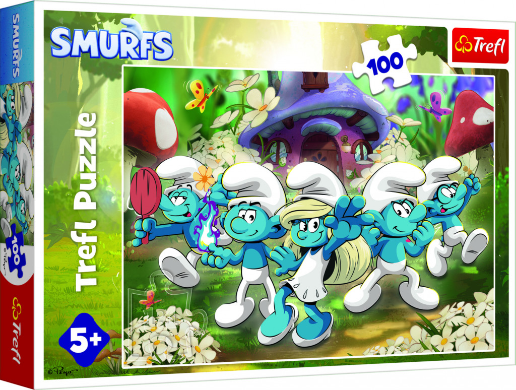 Trefl Trefl Puzzle 100 Zoznámte sa so Šmolkami