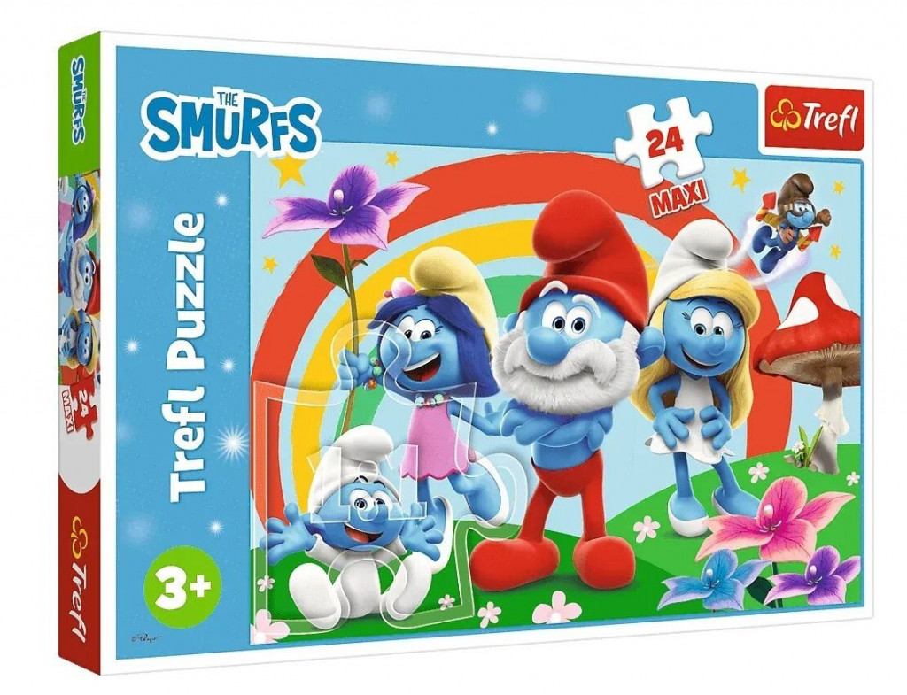 Trefl Trefl Puzzle MAXI 24 - Šmolkovia / Šmolkový deň