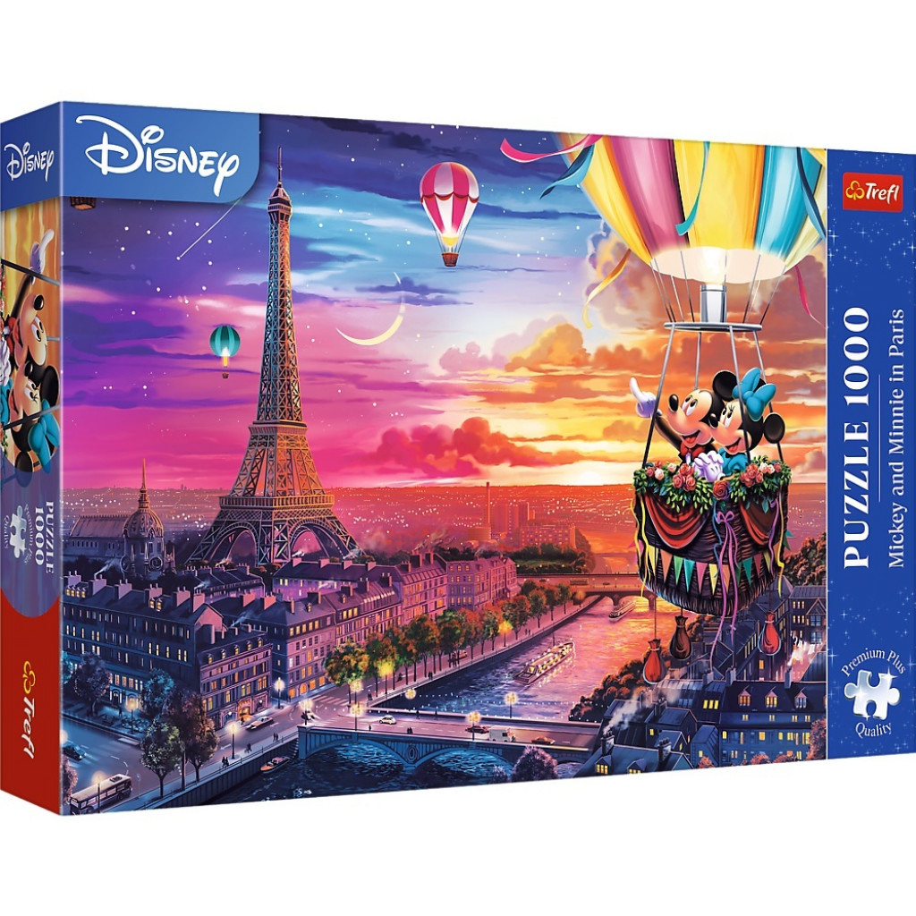 Trefl Trefl Puzzle 1000 Premium Plus -  Mickey a Minnie v Paríži