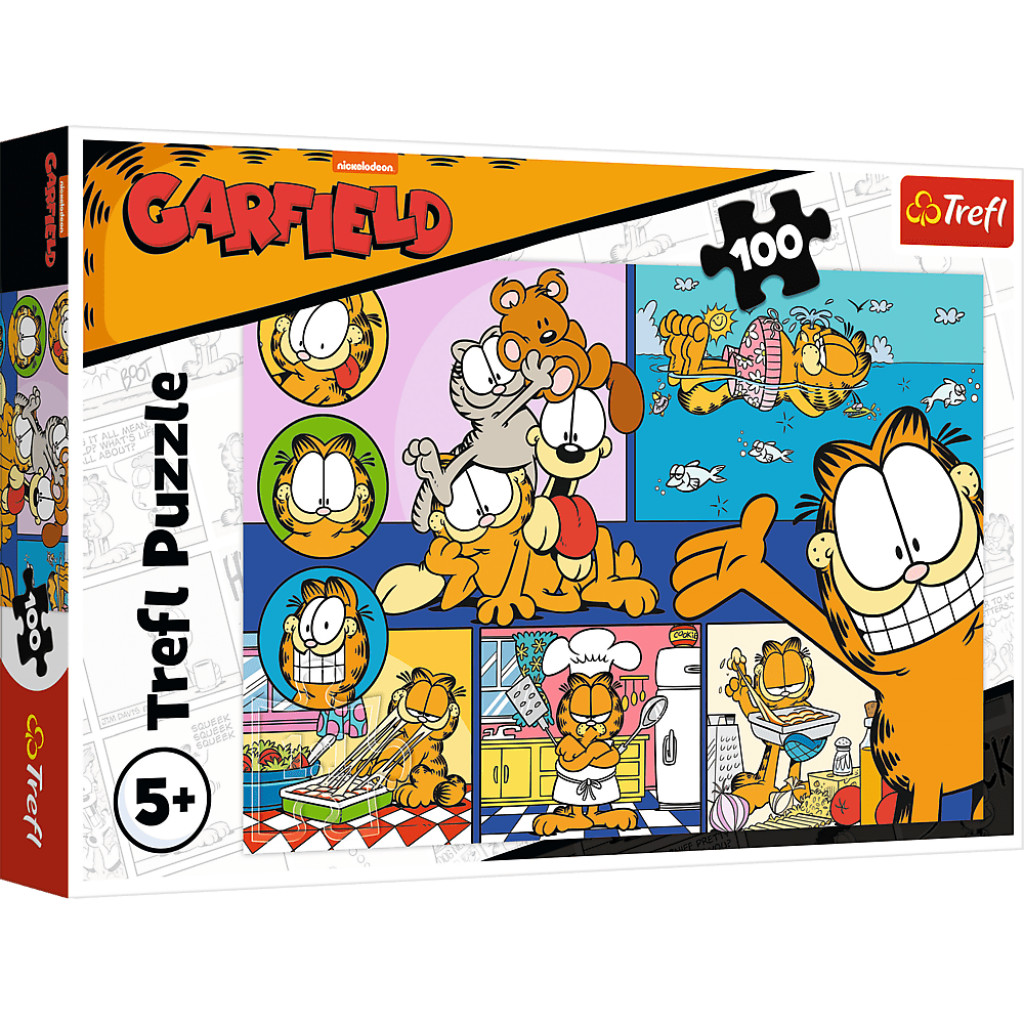 Trefl Trefl Puzzle 100 Lenivý Garfield