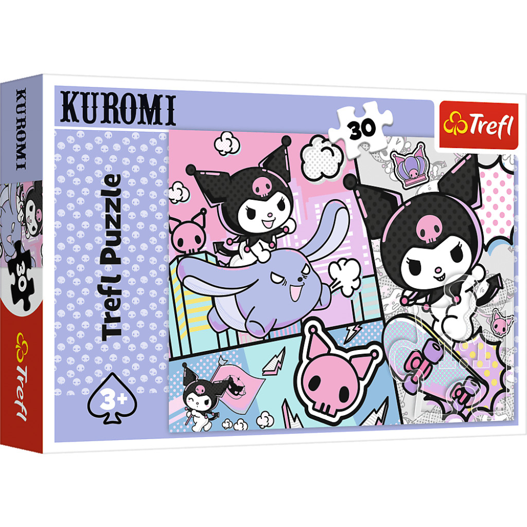Trefl Trefl Puzzle 30 Bav sa s Kuromi / Hello Kitty