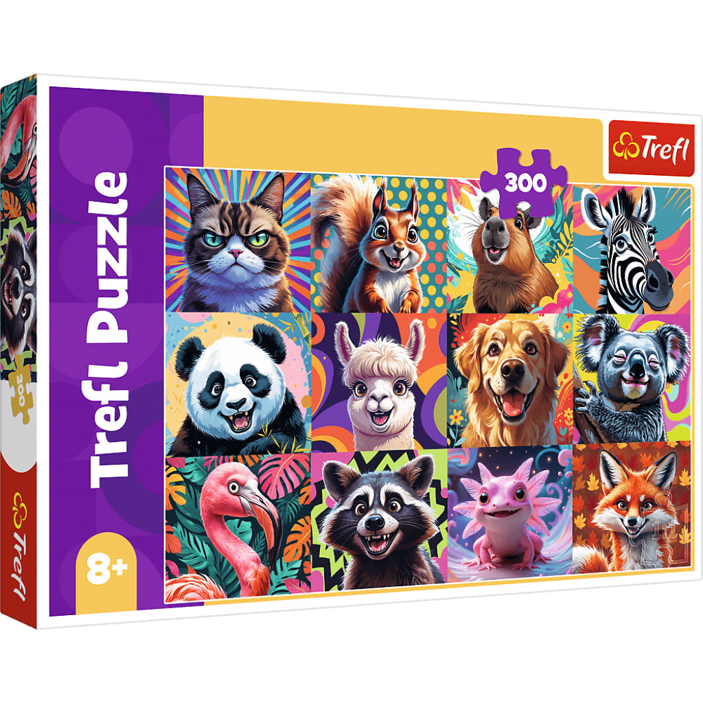 Trefl Trefl Puzzle 300 Veselé zvieracie portréty