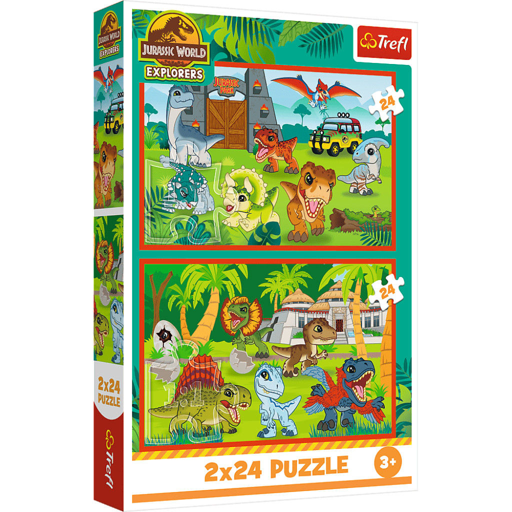 Trefl Trefl Puzzle 2x24 Jurský svet / Malí dinosauri