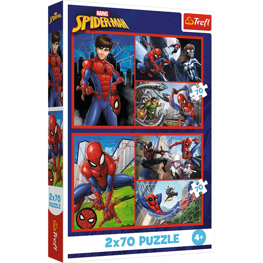 Trefl Trefl Puzzle 2x70 Spiderman / Pavúčie príbehy