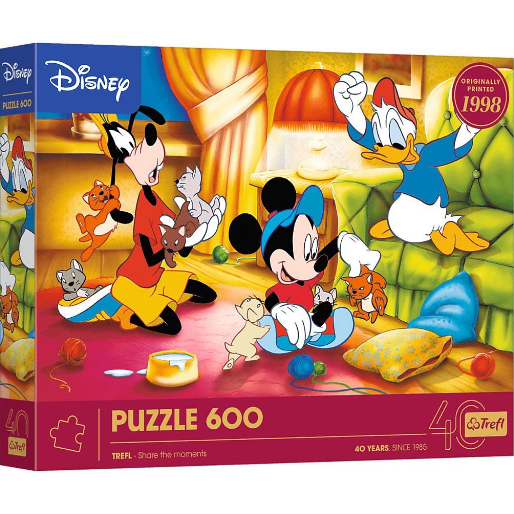 Trefl Trefl Puzzle 600 Výročné - Mickey Mouse a priatelia