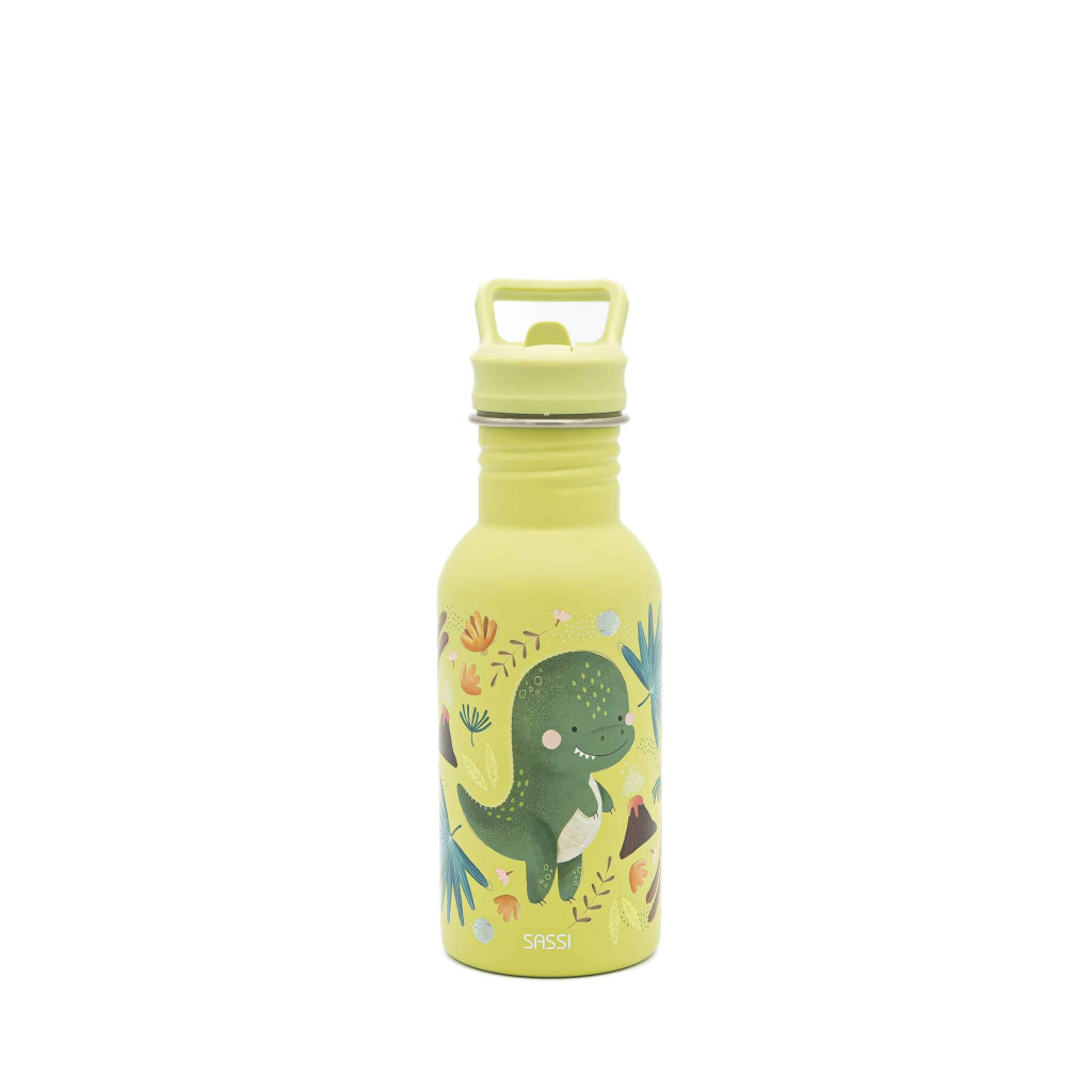 Sassi Nerezová fľaša  - 500ml - dinosaur