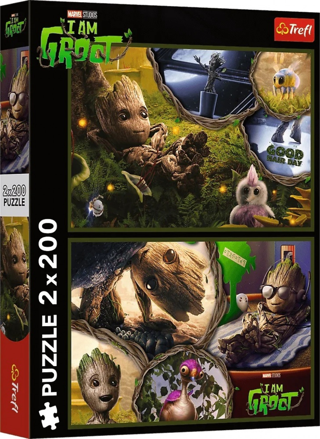 Trefl Trefl Puzzle Marvel 2 x 200 dielikov Groot