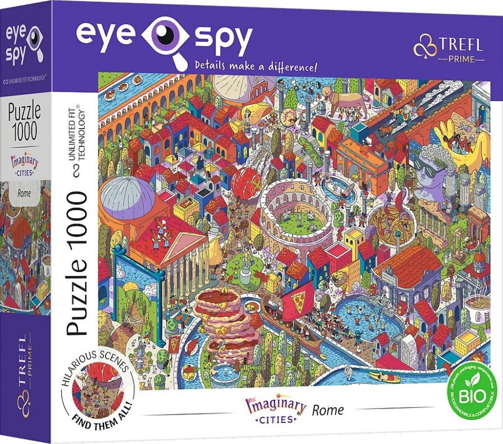 Trefl Trefl Puzzle Eye-Spy Sneaky Peekers, Rím 1000 dielikov