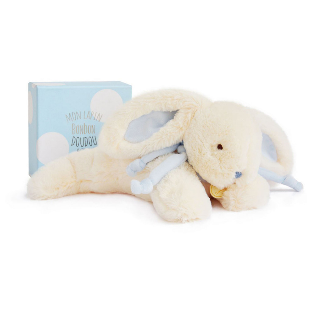 DouDou ET Compagnie Lapin Bonbon Zajačik modrý PM 30cm