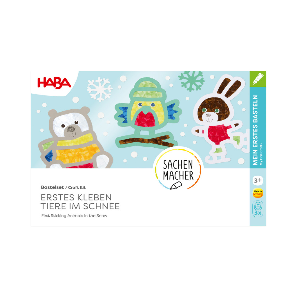 Haba Kreatívna sada Prvé nalepovanie zvieratká v snehu