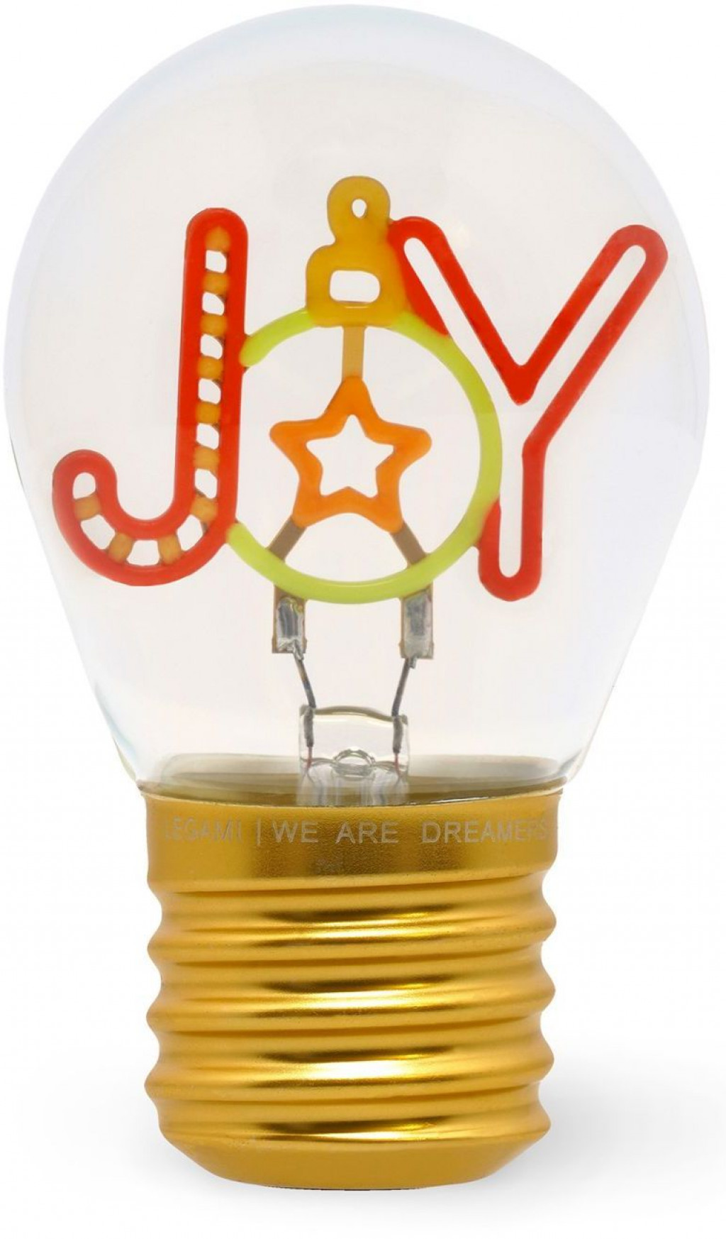 Legami Dekoračné svetlo Legami Lightbulb-Shaped Table Lamp - Bulb Fiction - Joy