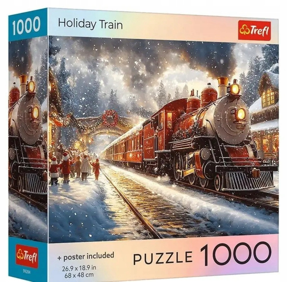 Trefl Trefl Puzzle 1000 USA Collection: Vianočný vlak